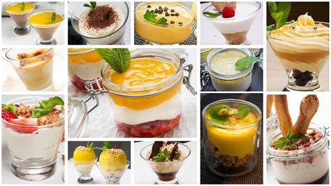 Postres en vasos individuales