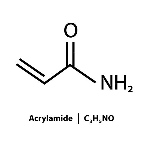 Estructura química de la acrilamida
