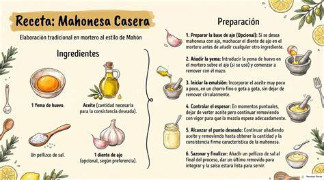 Preparación de mahonesa casera