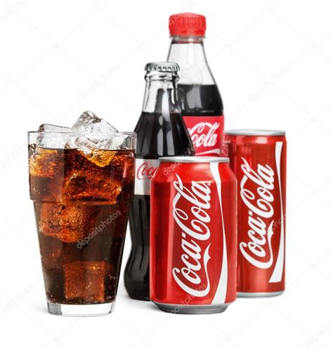 Botellas y latas de Coca-Cola