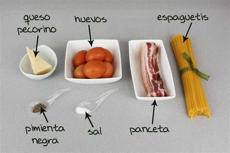 Ingredientes clave para una carbonara auténtica