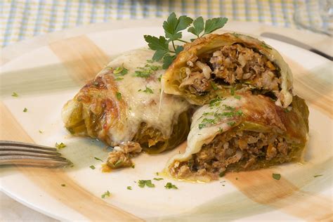 Rollitos de tortitas de repollo y cebolla