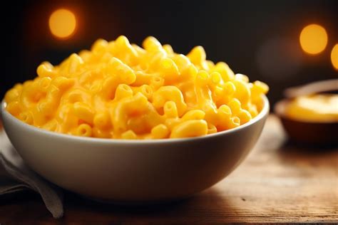 Macarrones con queso en un plato