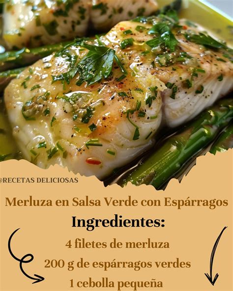Ingredientes para salsa verde: merluza, perejil, ajo, cebolla, vino blanco, caldo