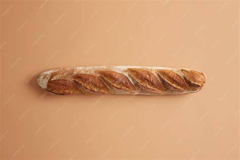 pan baguette recién horneado con corteza dorada