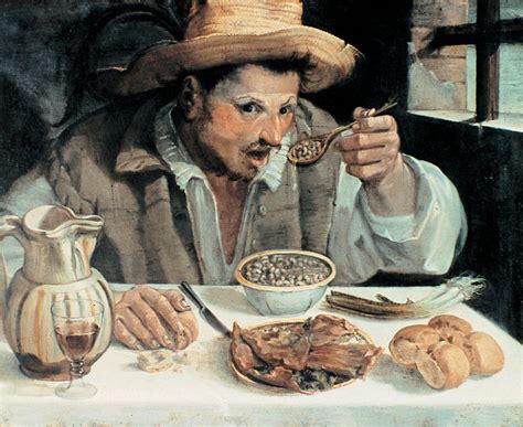Sancho Panza comiendo pan
