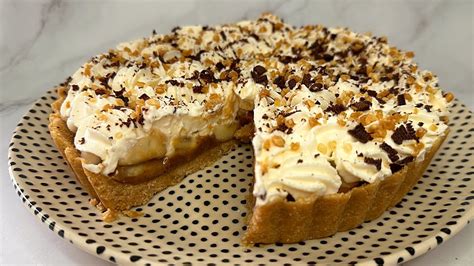 Proceso de preparación de tarta Banoffee