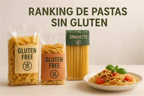 Variedad de pastas sin gluten