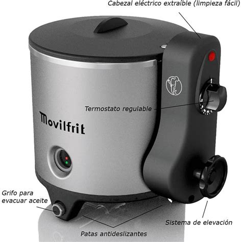 Freidora profesional Movilfrit en funcionamiento