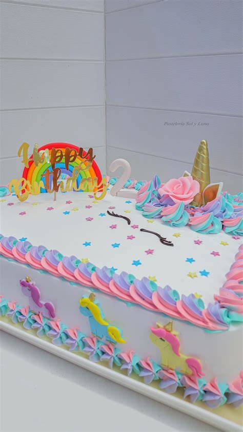 Paleta de colores para decoración de pasteles de unicornio