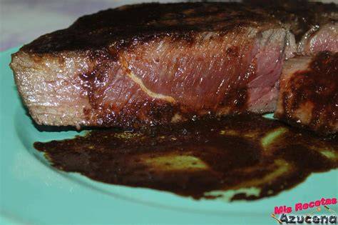 Filete de ternera marinado en yogur