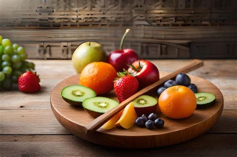Ingredientes frescos sobre una tabla de madera