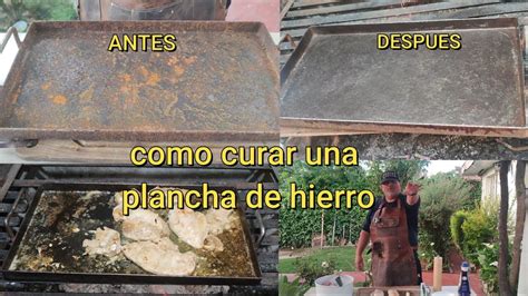 Ingredientes necesarios para curar la plancha
