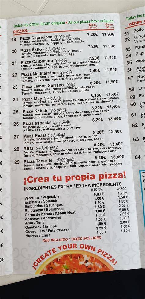 Fachada de Pizza May en Los Cristianos
