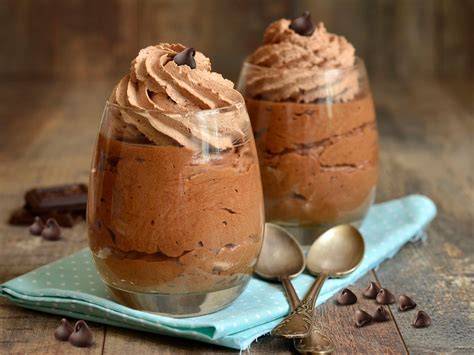 Proceso de preparación de la mousse de chocolate y nutella