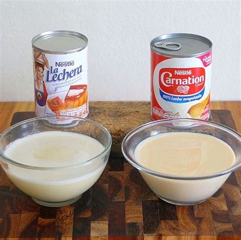 Ingredientes principales: leche condensada, leche evaporada y sobres de gelatina