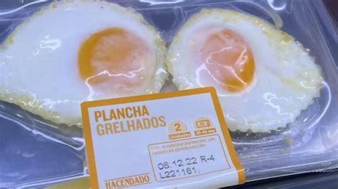 Imagen de un paquete de huevos fritos envasados al vacío