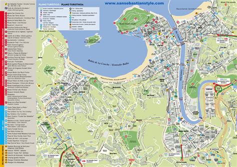 Mapa de San Sebastián con la ubicación de Pizza Berri Antiguo
