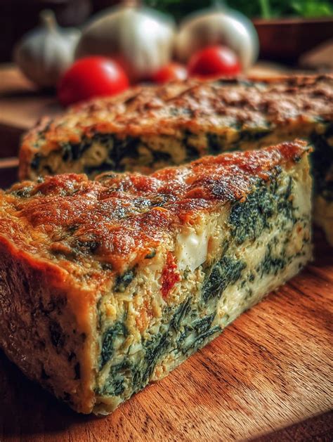 Pastel de acelgas y calabacín horneado con superficie gratinada