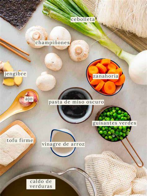 Ingredientes esenciales para sopa de miso