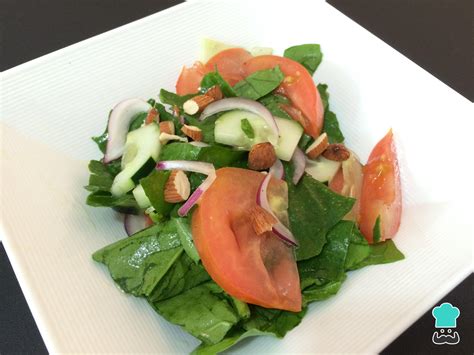 Espinacas escaldadas en ensalada
