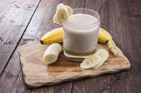 Smoothie de plátano con frutas