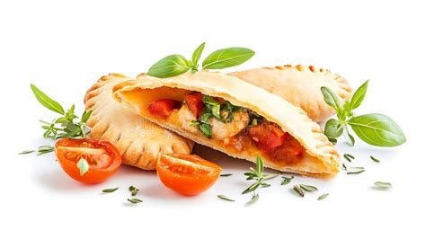 Calzone recién horneado