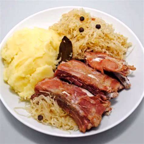 Chucrut y puré de patatas