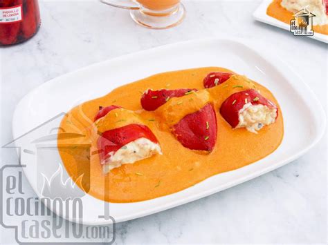 Ingredientes para pimientos rellenos de gambas