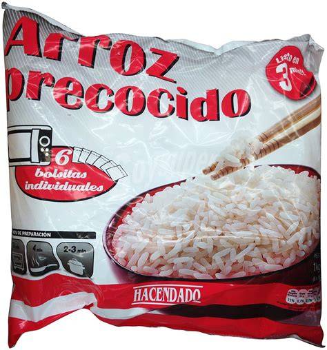Arroz precocido congelado