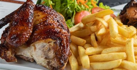 Ensalada de pollo a la brasa con vinagreta