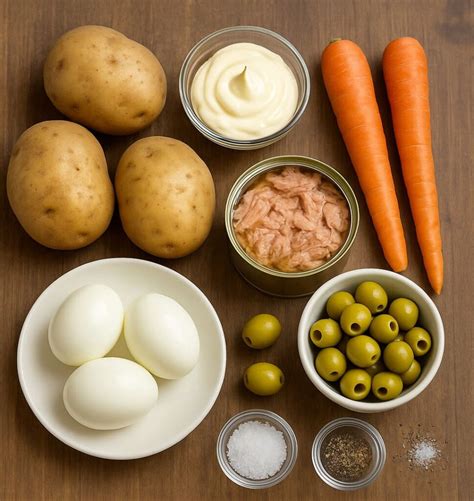 Ensaladilla rusa: ingredientes y descomposición al congelar