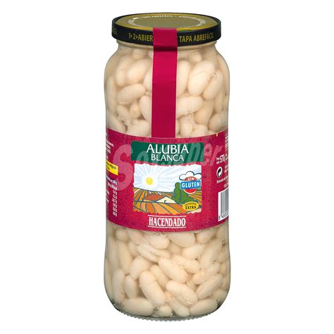 Envase de alubias cocidas pintas Hacendado