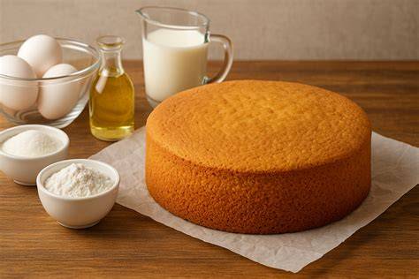 Preparación de bizcochuelo para torta húmeda
