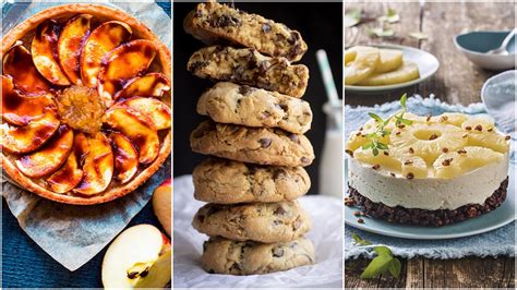 Variedad de postres sin levadura