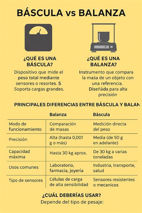 Diferencia entre cuchara medidora y báscula