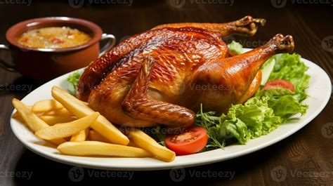 Pollo asado con piel crujiente