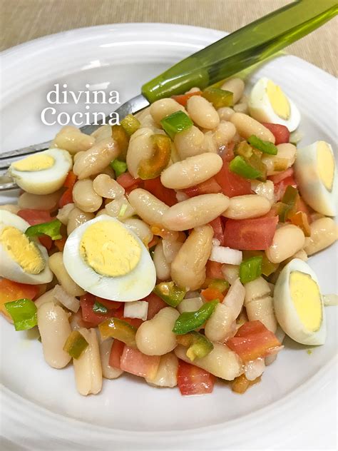 Ingredientes para ensalada de alubias