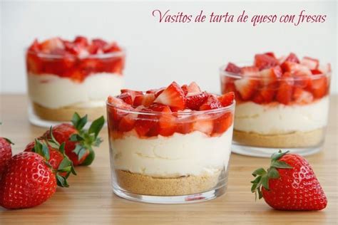 Vasitos de tarta de queso individuales