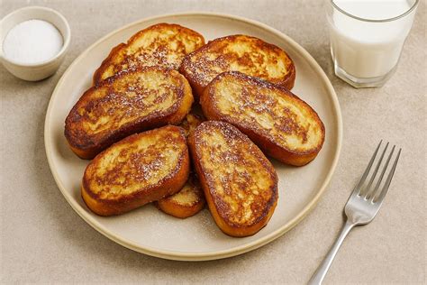 Pain perdu con frutas y nata