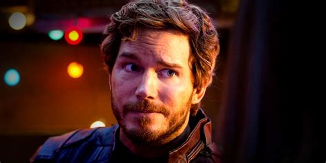 Peter Quill (Star-Lord) con una expresión seria