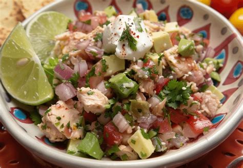 Ensalada de atún a la crema estilo mexicano