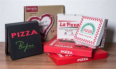 Ejemplos de cajas de pizza personalizadas