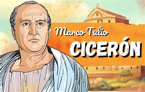 Representación de Cicerón con una alusión a su sobrenombre