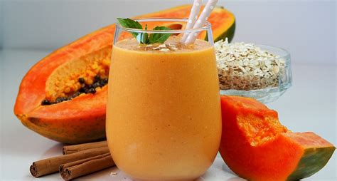 Batido de lechosa (papaya) dominicano