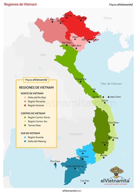 Imagen de un mapa de Vietnam con la ciudad de Saigón destacada