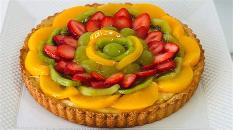 Tartaleta de frutas con brillo