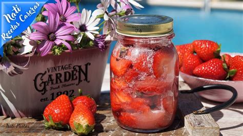 Fresas en almíbar caseras