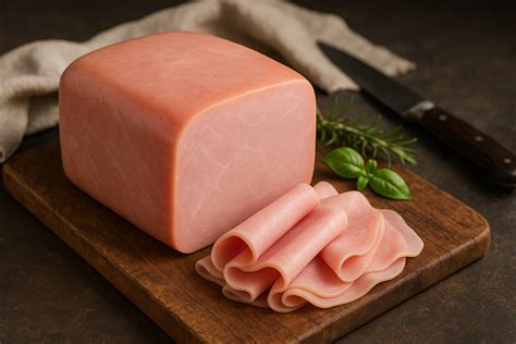 Diagrama de los ingredientes comunes en el jamón cocido