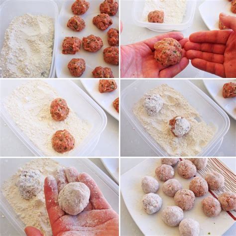 Ingredientes para la masa de albóndigas